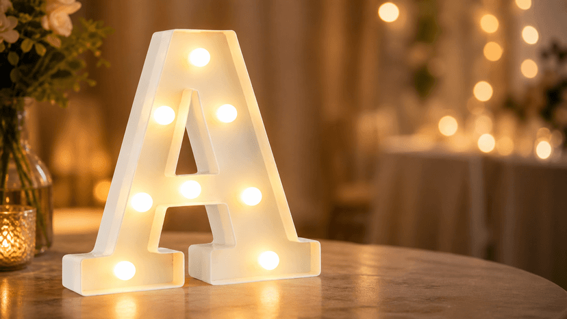Immagine di Lettera luminosa a LED al 30%: un dettaglio luminoso a piccolo prezzo