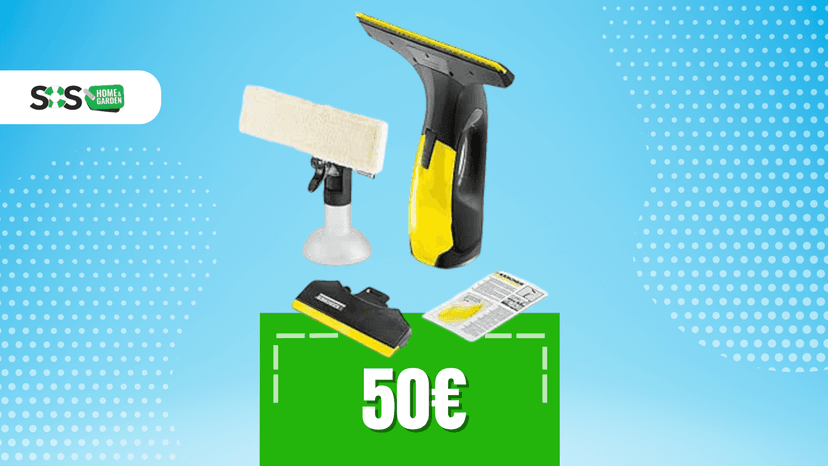 Immagine di Pulizia senza aloni con il lavavetri Kärcher a soli 50€!