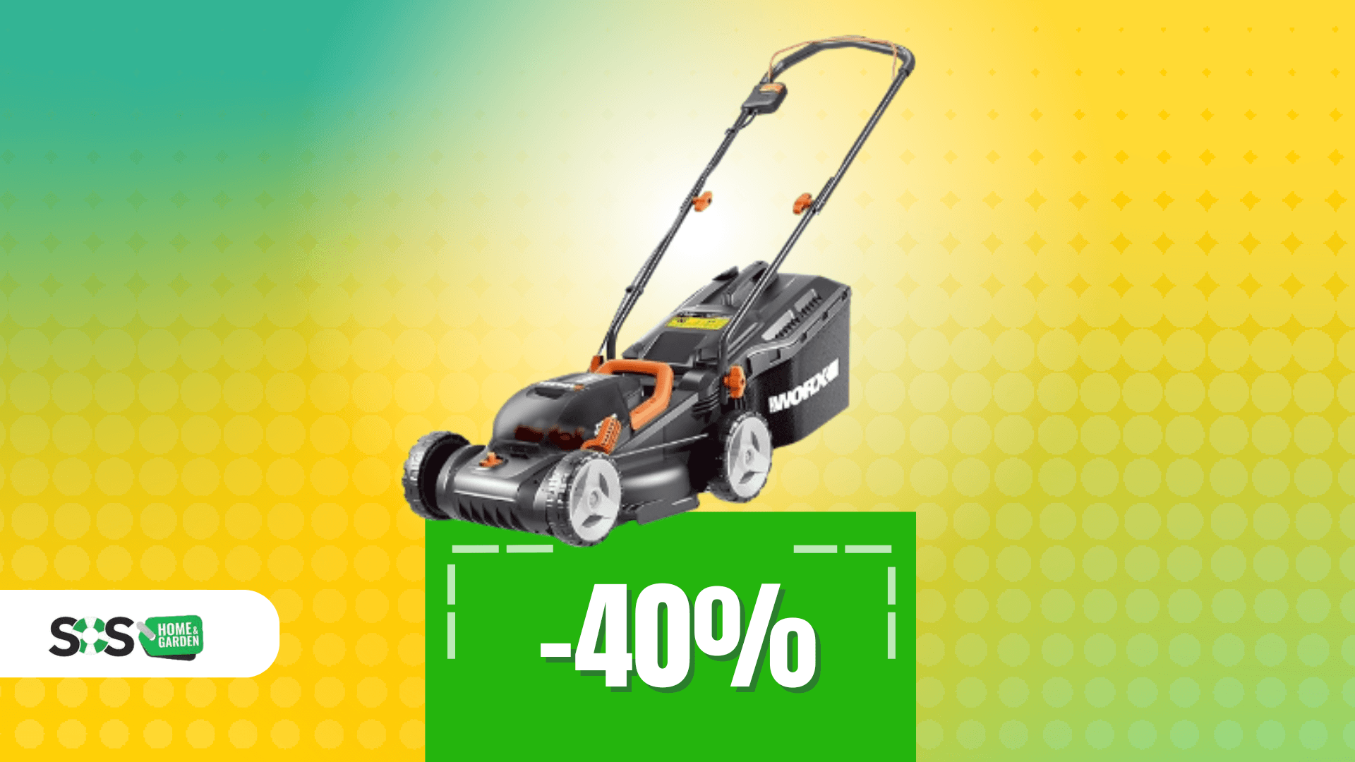 Immagine di Giardinaggio facile con il tosaerba Worx a 220€!