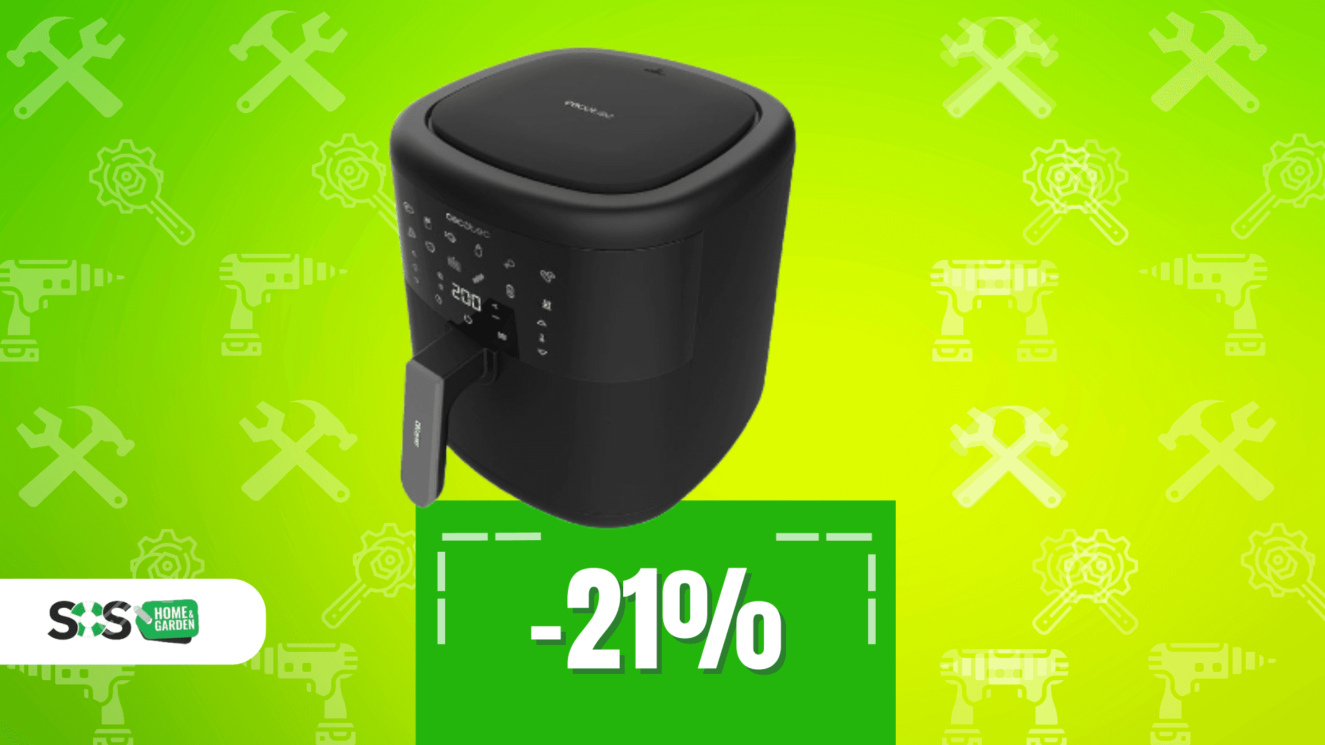 Immagine di 6 litri, 12 programmi: friggitrice Cecotec a SOLI 47€!