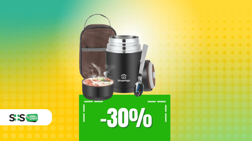 Immagine di Porta i pasti caldi dove vuoi con questo thermos a 16€!