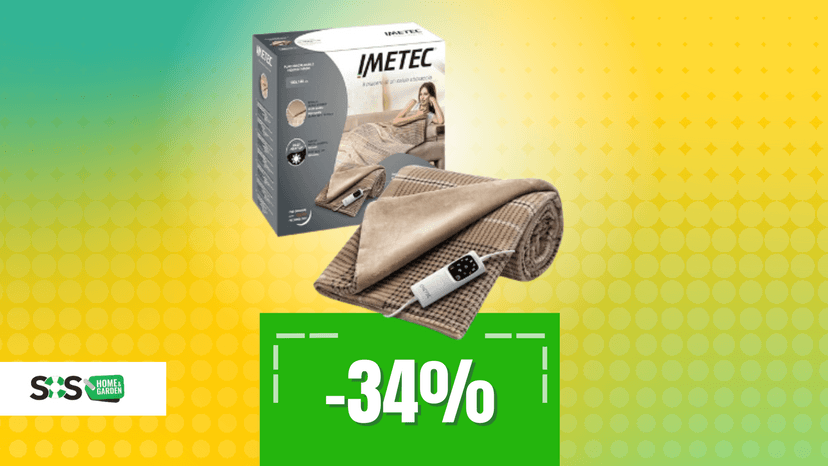 Immagine di 79€ per un inverno senza brividi? Sì, con Imetec CaldoPlaid!