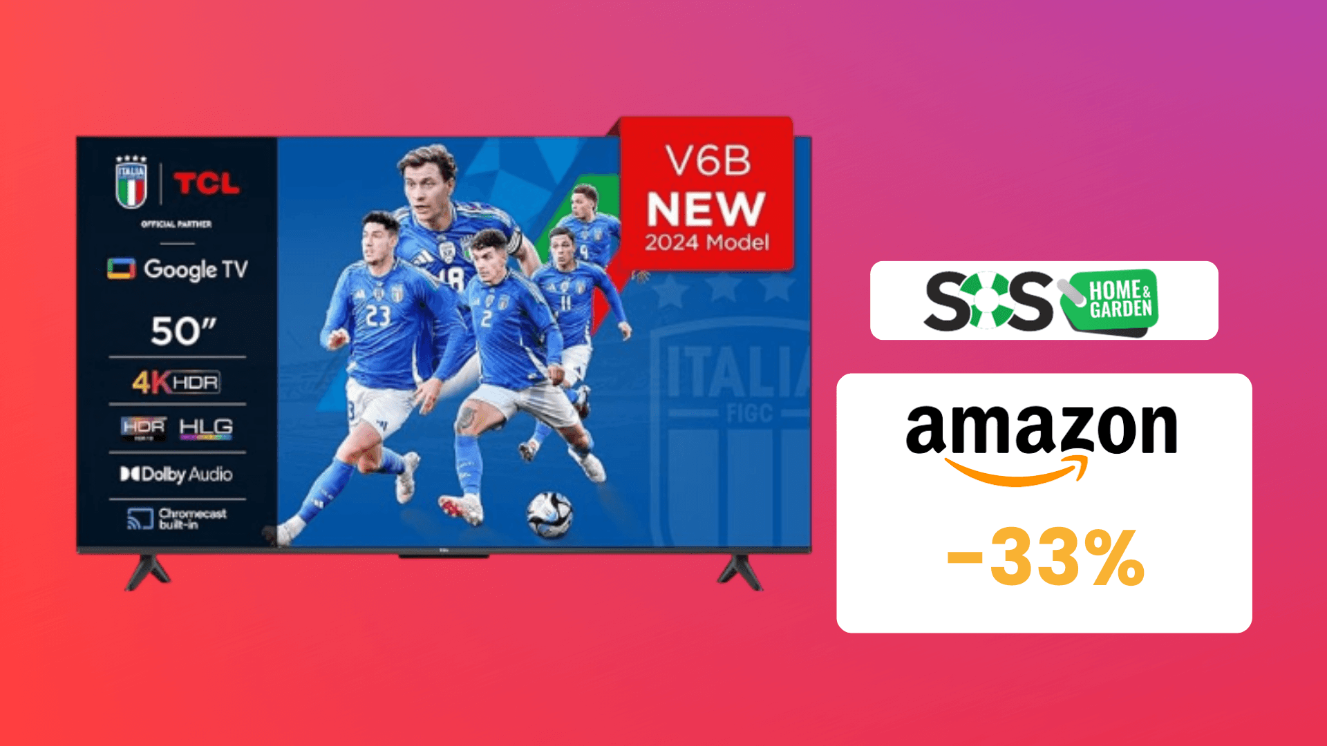 Immagine di Google TV TCL 4K HDR 50” a 300€: OFFERTA IMPERDIBILE!