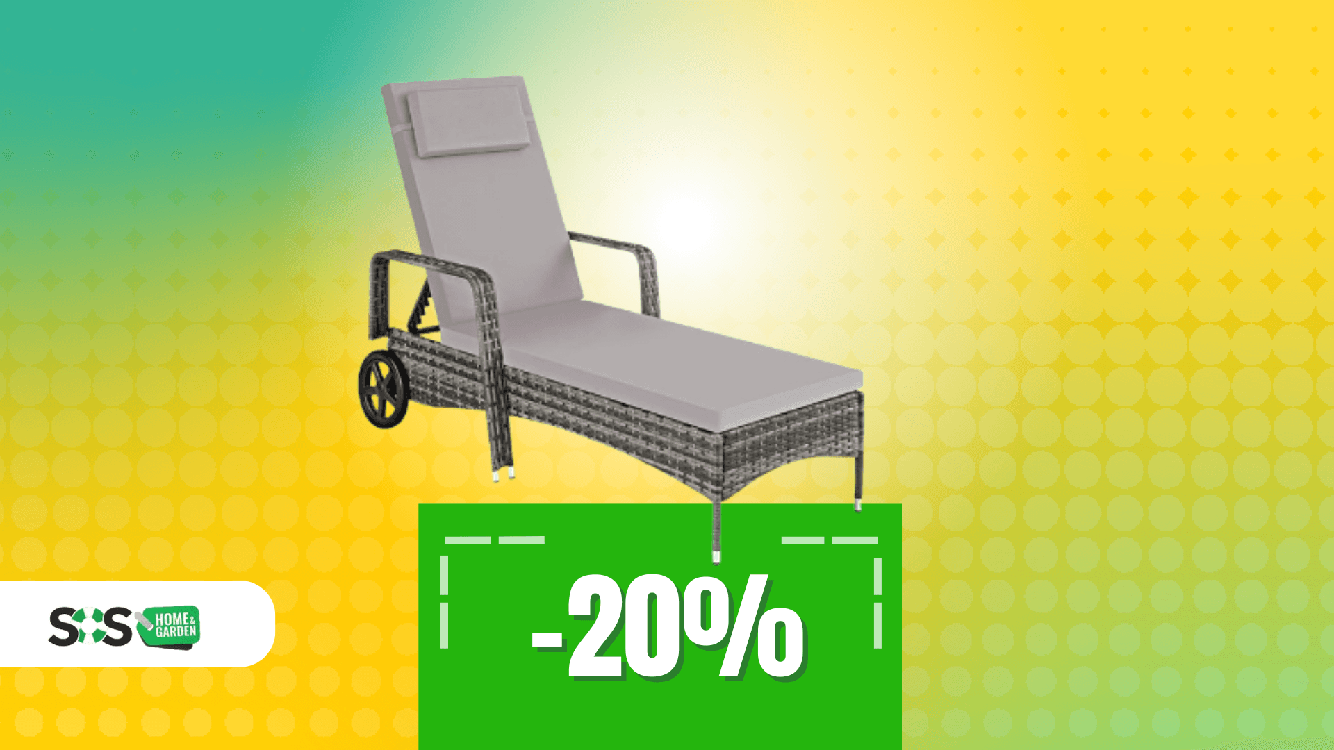 Immagine di Rilassati dove vuoi con questo lettino prendisole a 100€!