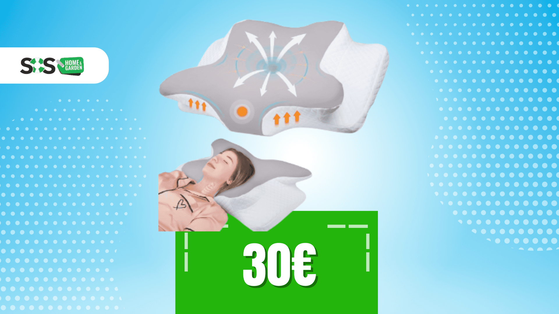 Immagine di Cuscino ortopedico ergonomico: il sonno che ti meriti!