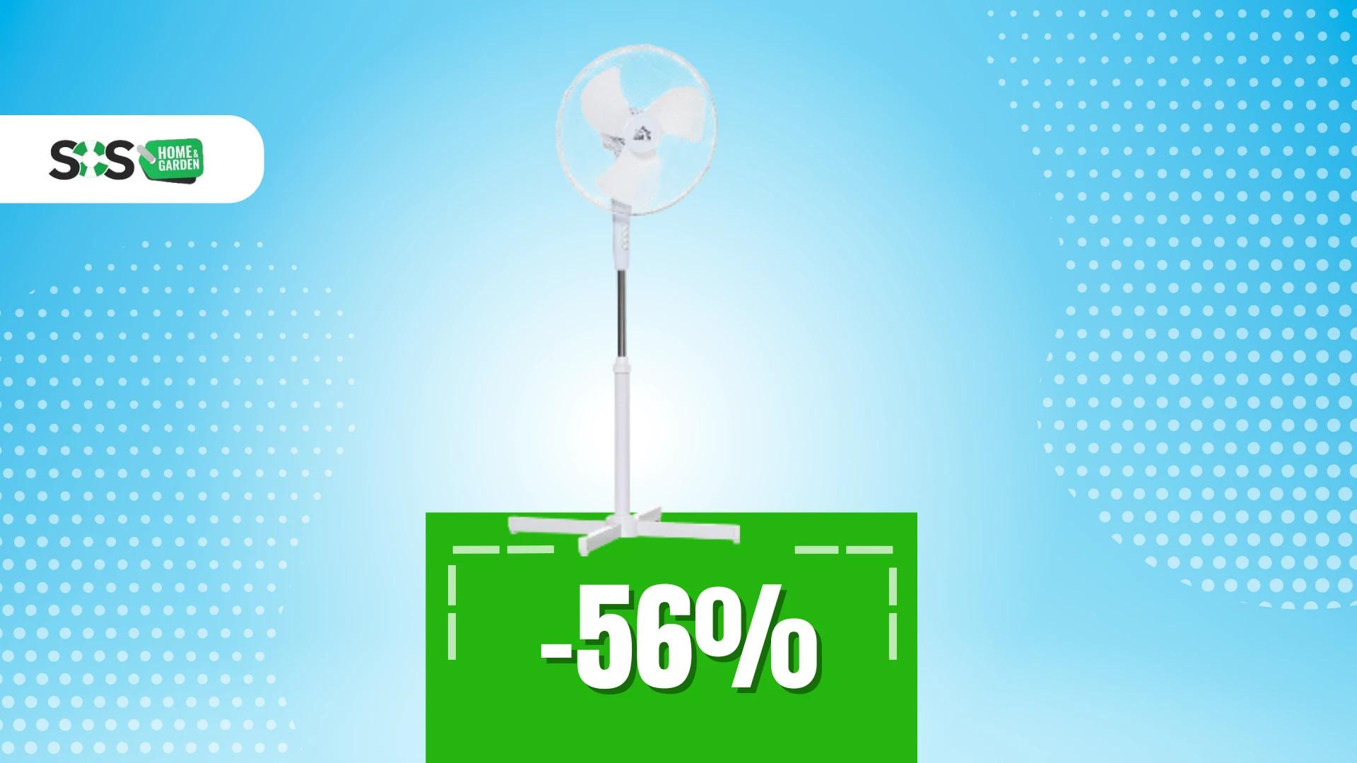 Immagine di Rimani al fresco con il ventilatore a piantana Homcom a 17€!