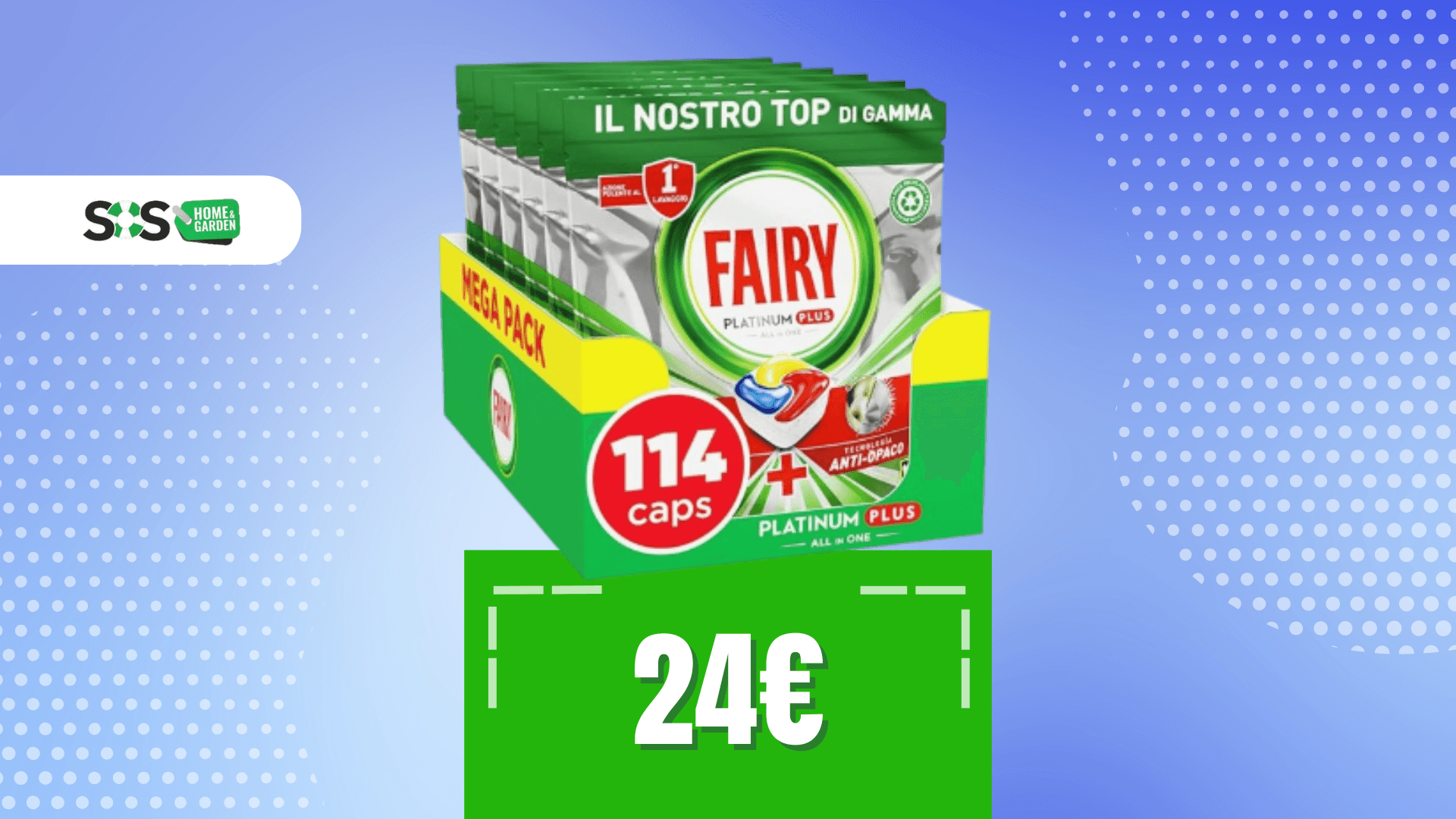 Immagine di OFFERTA a TEMPO: 114 capsule Fairy Platinum Plus a soli 24€!