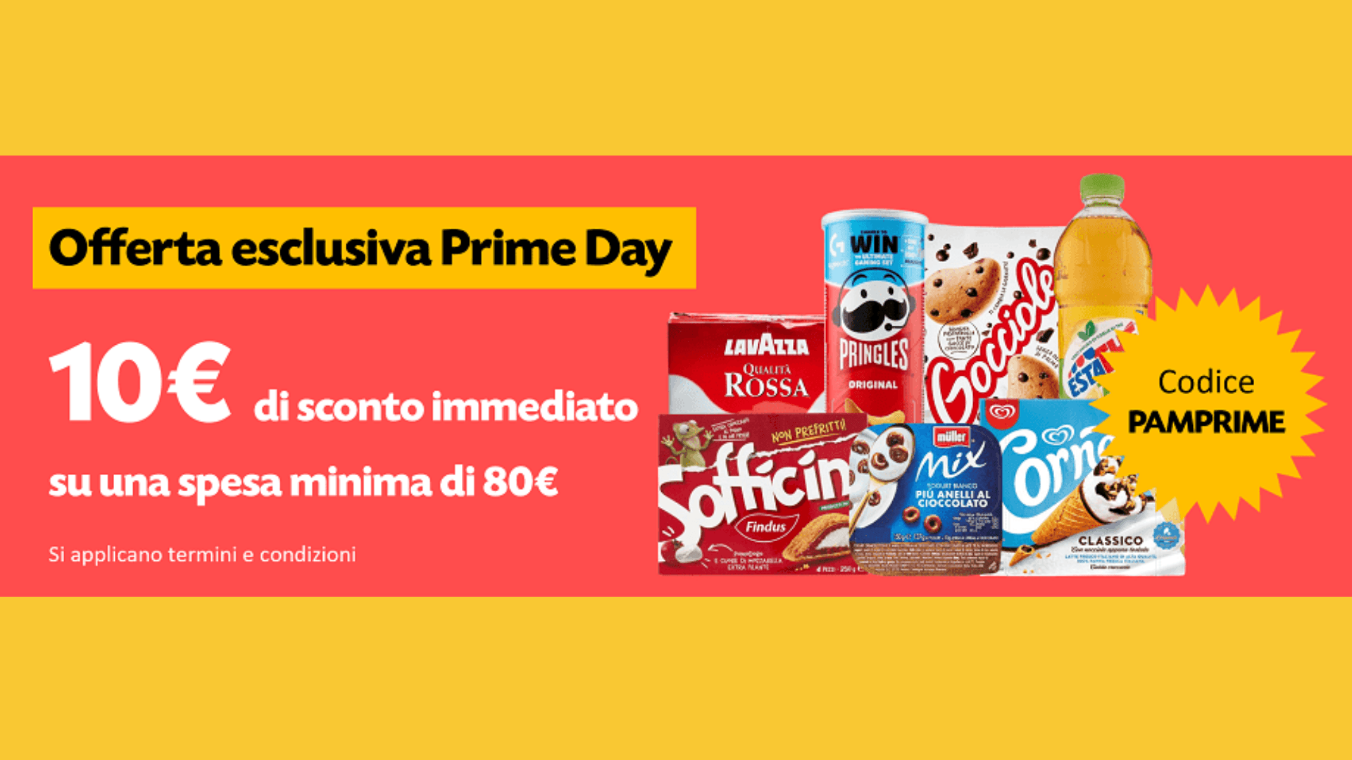 Immagine di Sconto di 10€ sulla spesa Amazon con PAM Panorama!