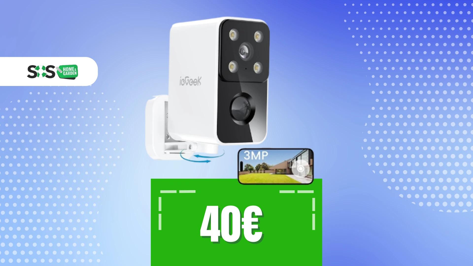 Immagine di Sicurezza a tutto tondo con questa telecamera a soli 40€!