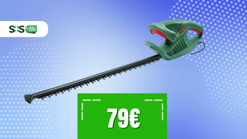 Immagine di Giardino in ordine con il tagliasiepi Bosch a soli 79€!