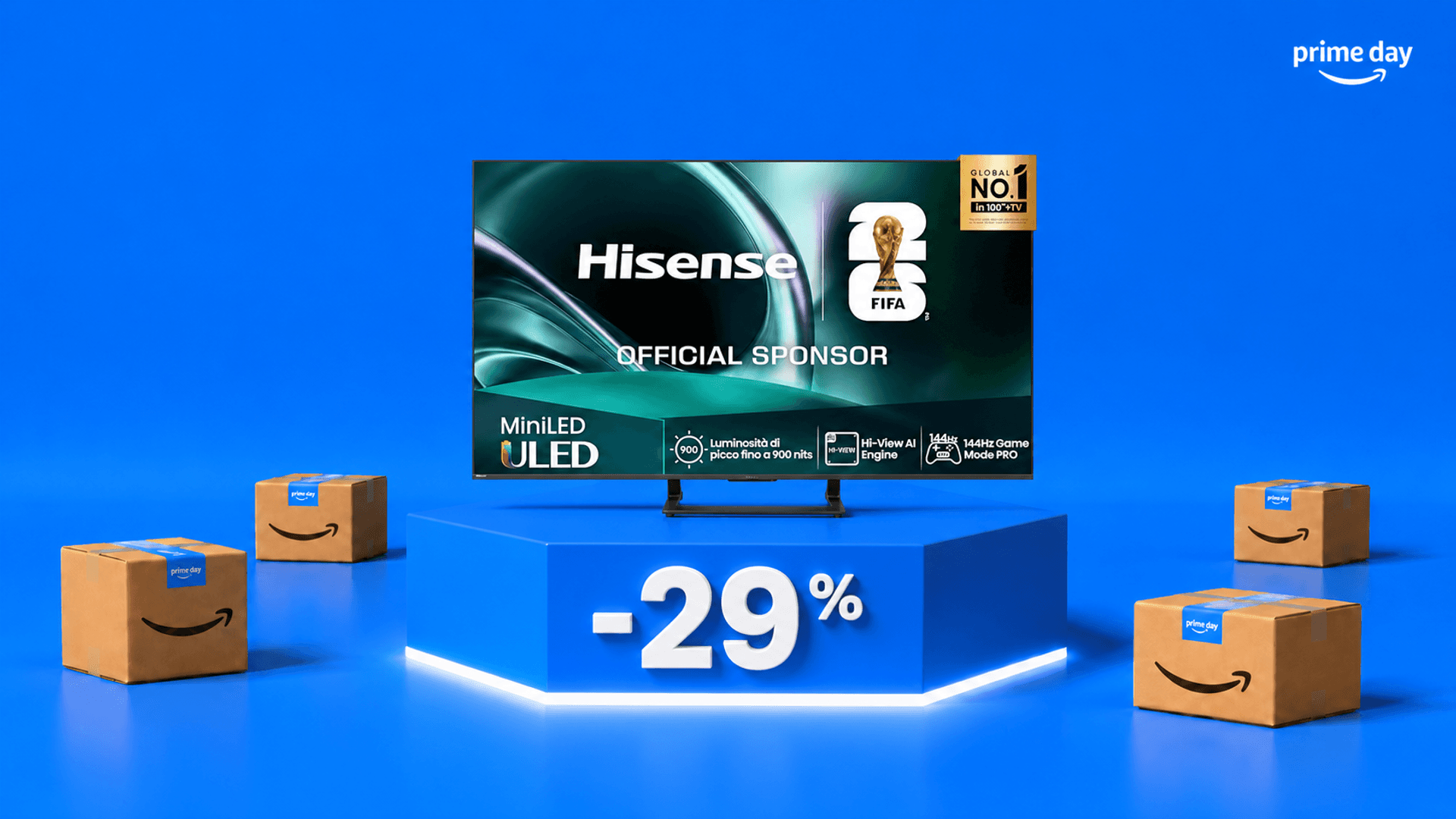 Immagine di Smart tv Hisense 55U72Q a 429€: ora lo sconto supera i 150€