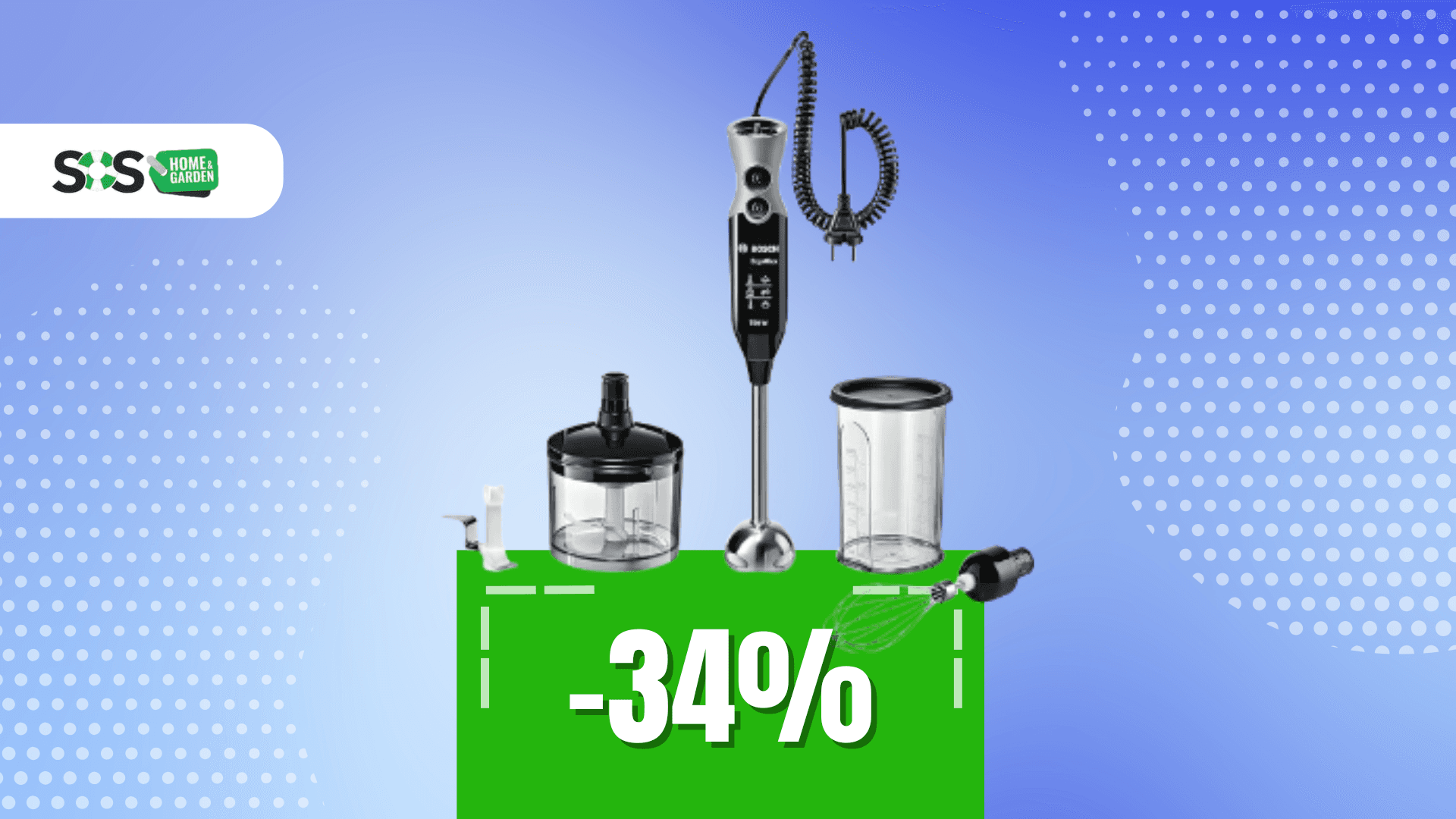 Immagine di Il segreto in cucina? Il frullatore a immersione Bosch a 43€