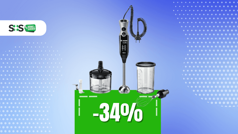 Immagine di Il segreto in cucina? Il frullatore a immersione Bosch a 43€