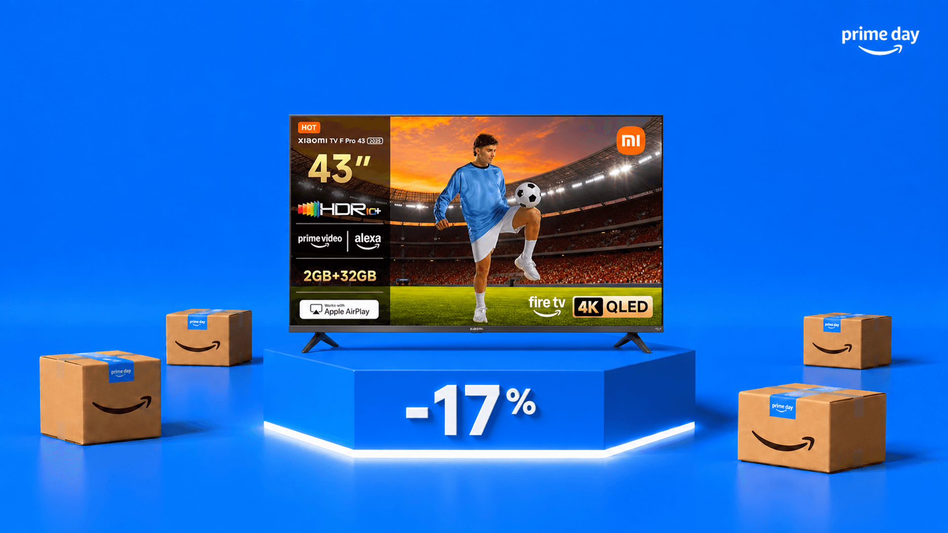 Immagine di Xiaomi TV F Pro da 43 pollici cala a 249€: occasione smart TV