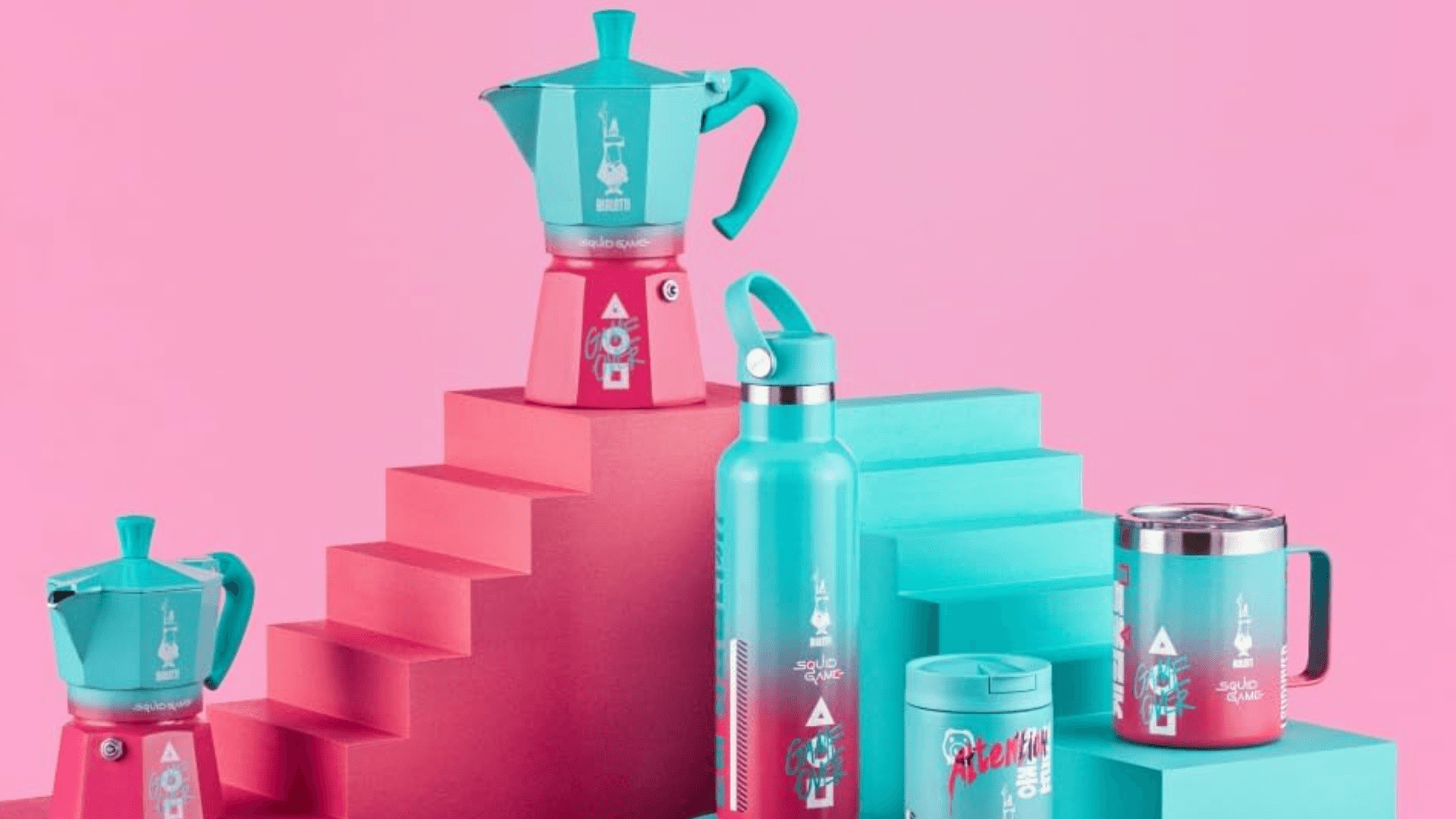 Immagine di Ma quanto è bella la collezione Bialetti di Squid Game?