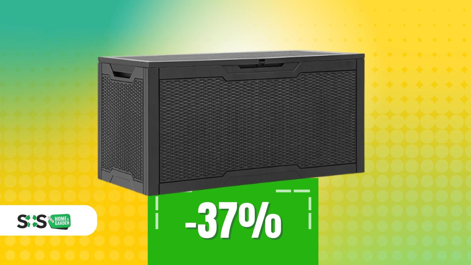 Immagine di Il tuo giardino è più ordinato con questo baule a 89€!