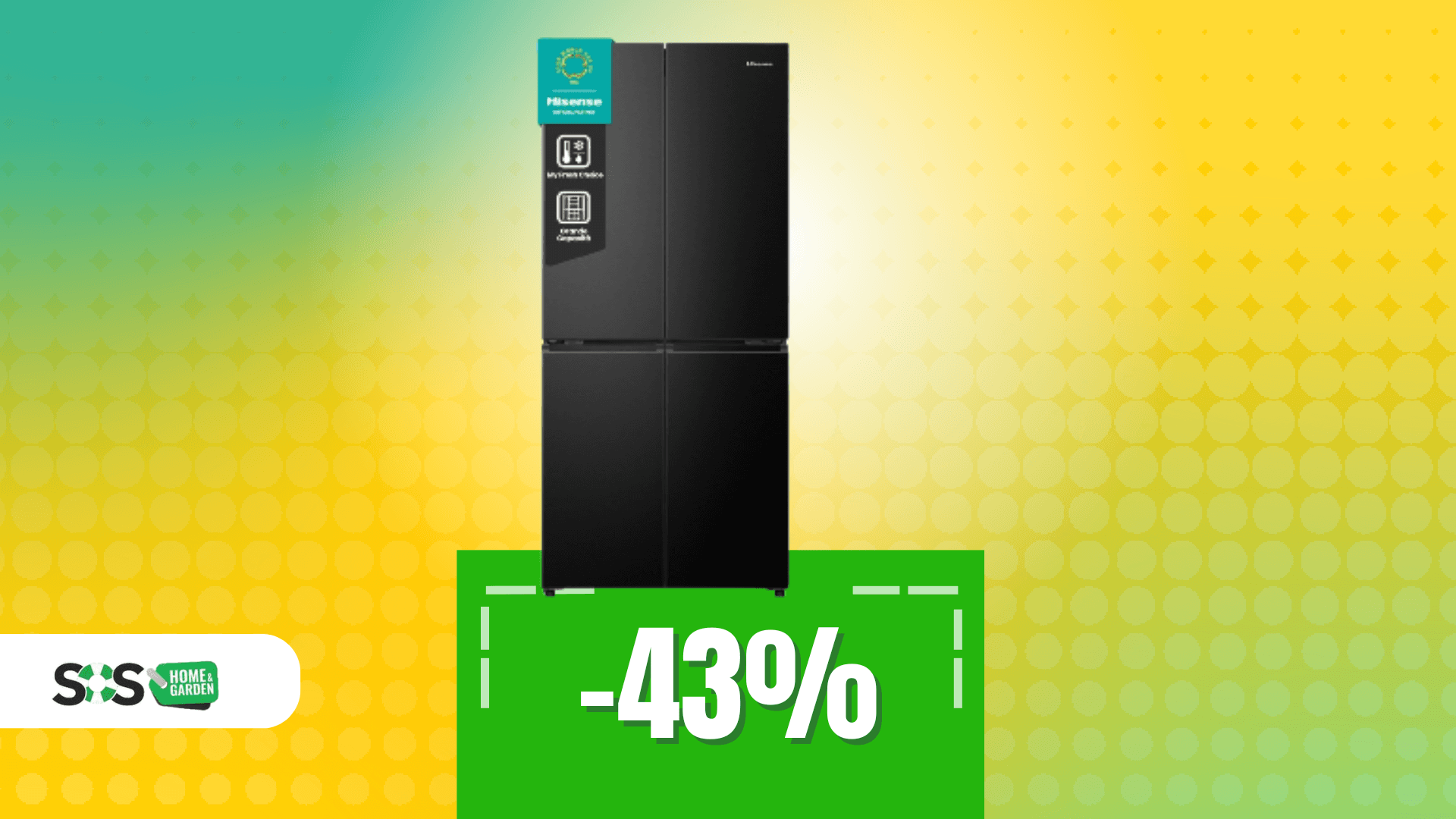 Immagine di Frigorifero Hisense a quattro porte oggi al minimo storico!