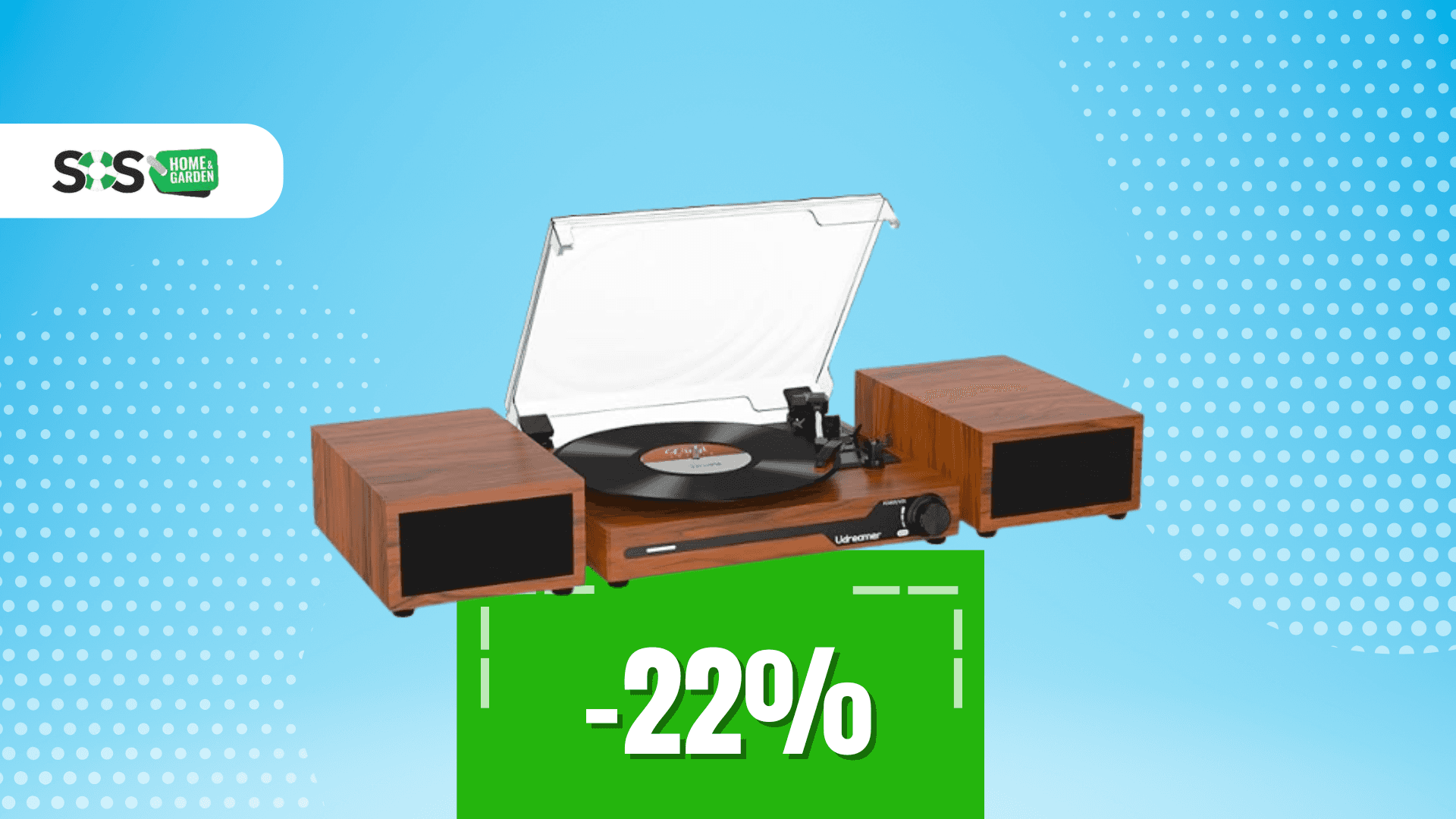 Immagine di Vintage fuori, smart dentro: stupendo giradischi a soli 81€!
