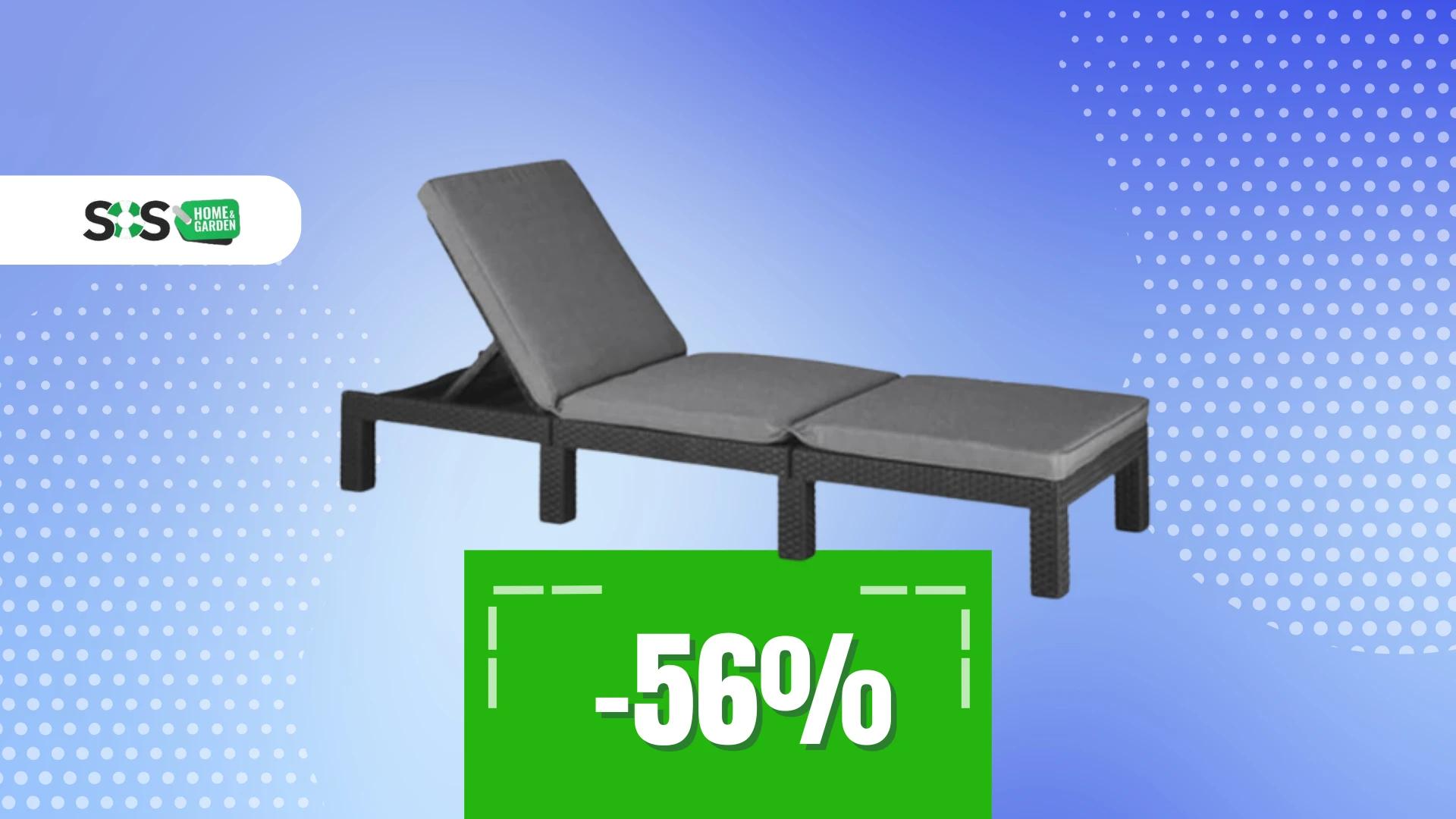 Immagine di Relax totale con questo comodo lettino prendisole a soli 75€