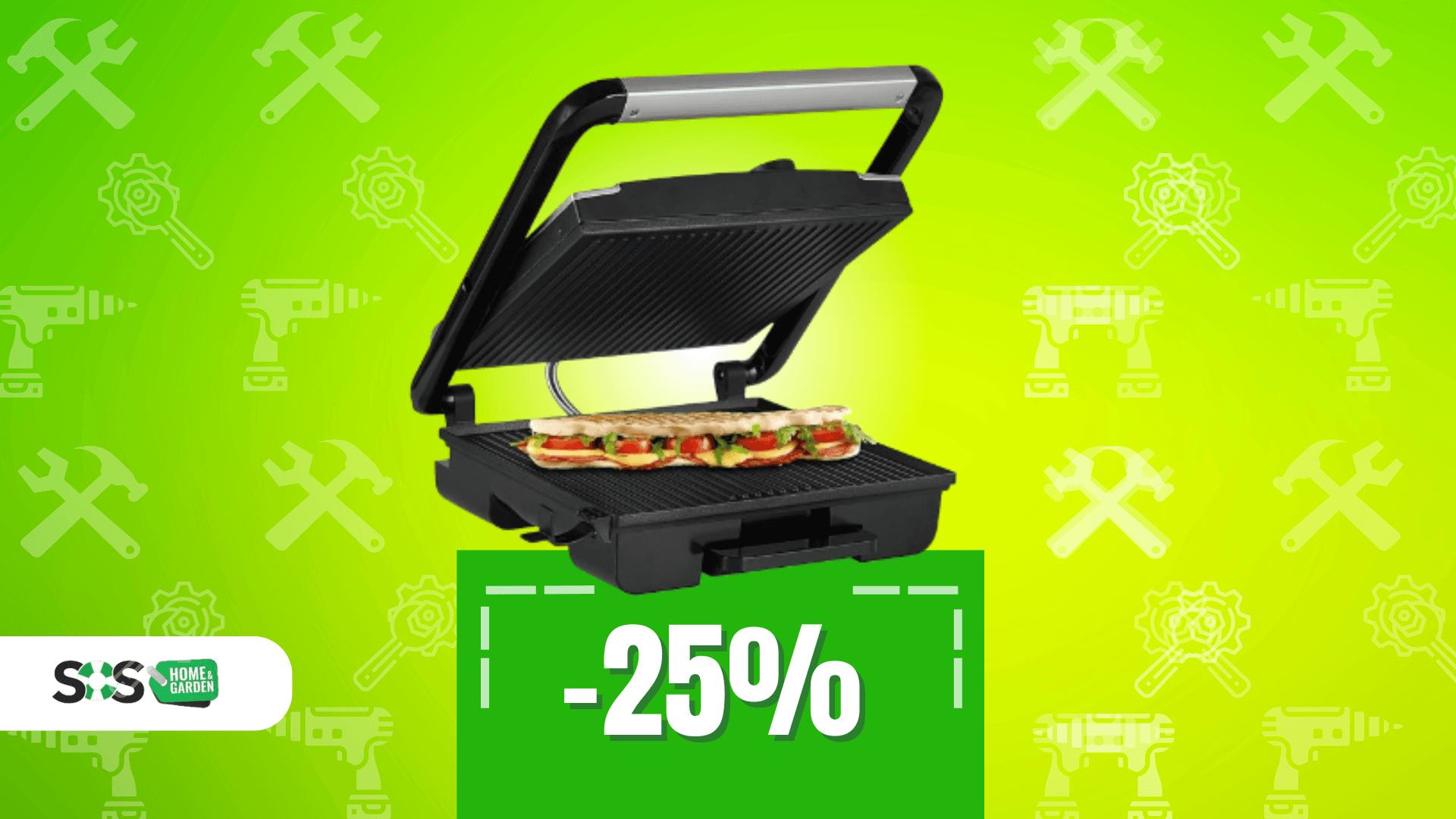 Immagine di Sandwich e panini deliziosi con questa griglia a soli 41€!