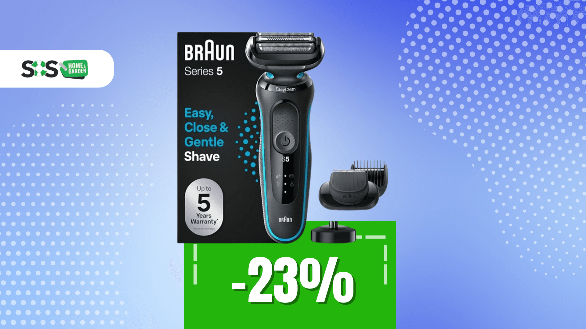 Immagine di Un look sempre curato con questo rasoio Braun a soli 85€!