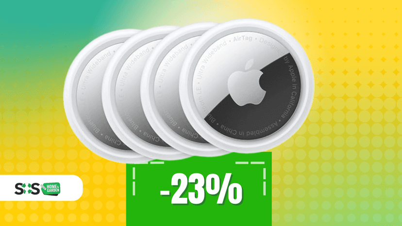 Immagine di Mai più oggetti smarriti: 4 Apple AirTag a soli 99€!