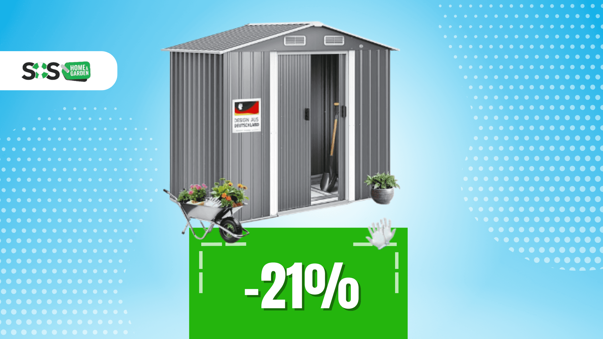 Immagine di Ordine e protezione in giardino: questa casetta è perfetta!