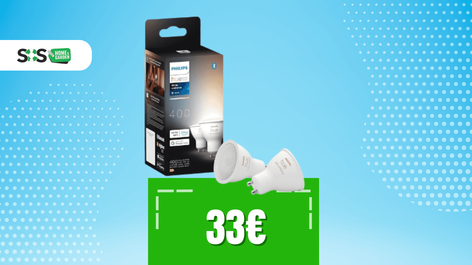Immagine di Accendi l'atmosfera top con questi due faretti Philips a 33€