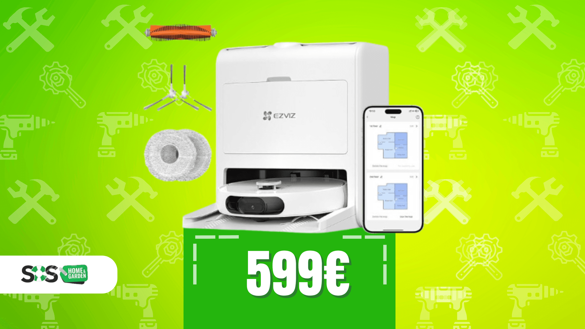 Immagine di Robot aspirapolvere Ezviz a 599€ con SCONTO e COUPON!