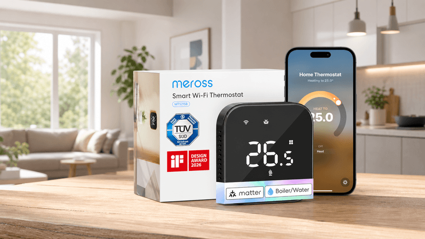 Immagine di Termostato smart Meross Matter al 30%: occasione per la casa connessa