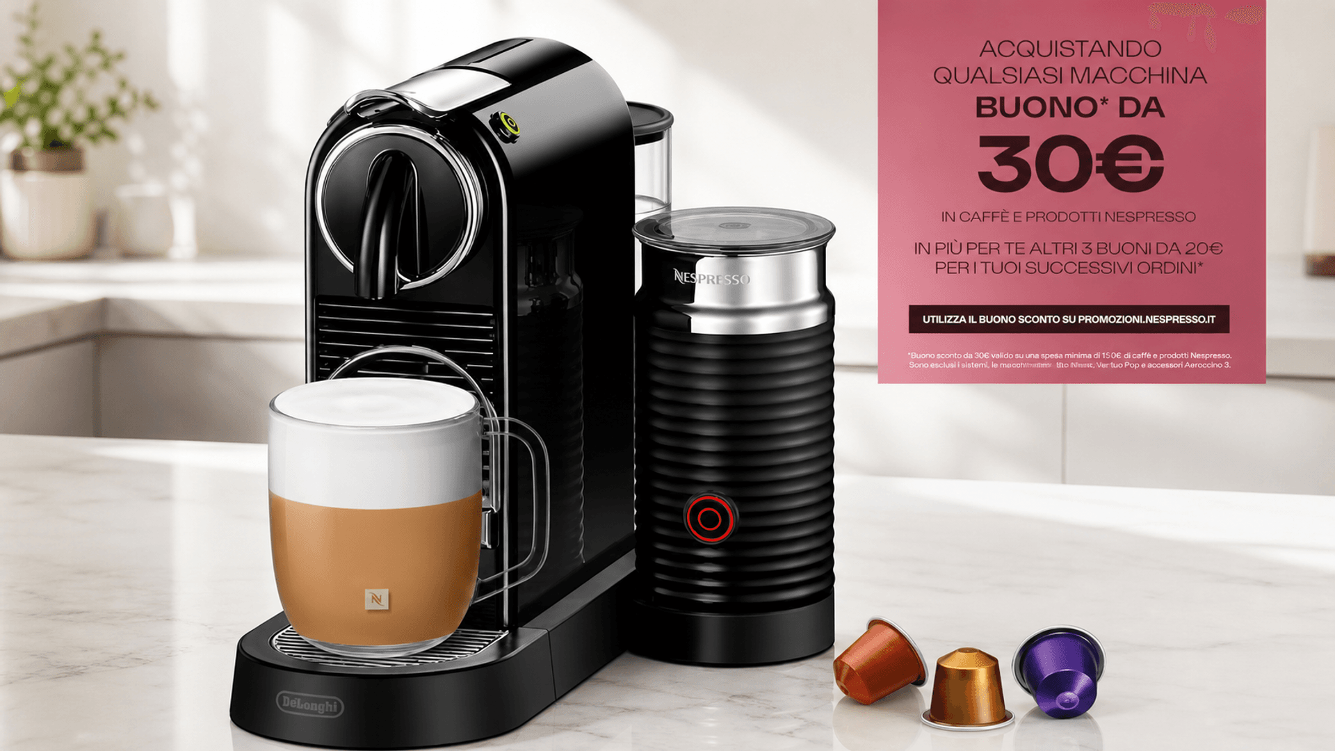 Immagine di La macchina da caffè Nespresso scende a 189€: occasione al -24%