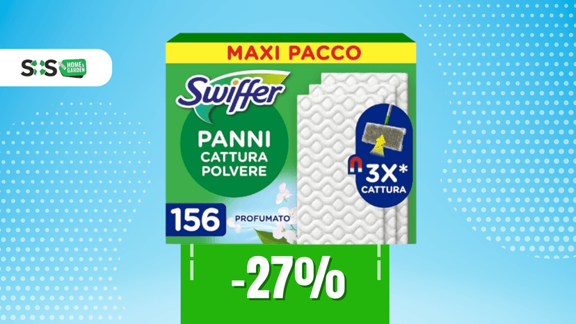 Immagine di Stop alla polvere: 156 Swiffer Dry a soli 25€!