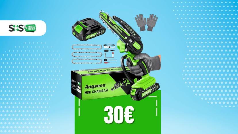 Immagine di Taglio veloce e sicuro con questa mini motosega a 30!