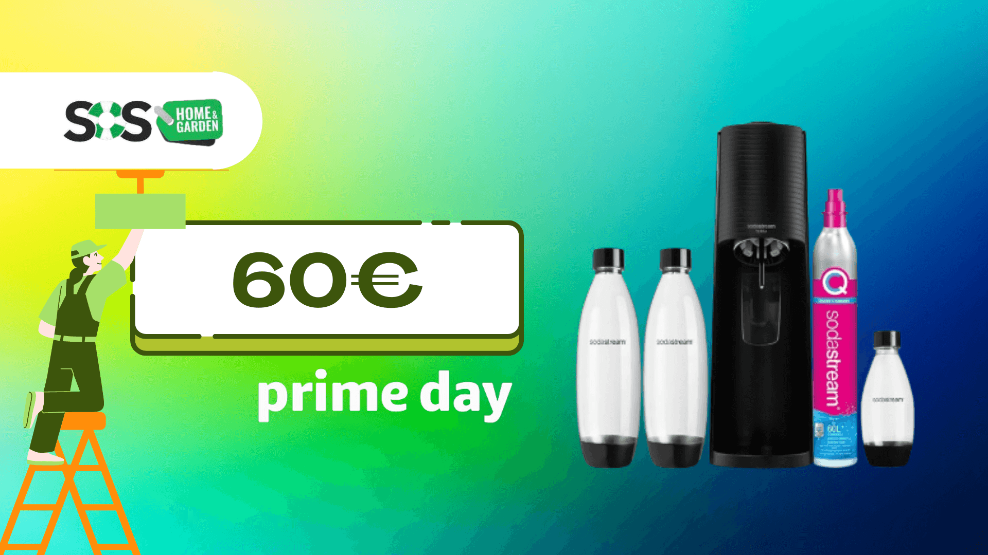 Immagine di Scorta di acqua frizzante con il set SodaStream a soli 60€!