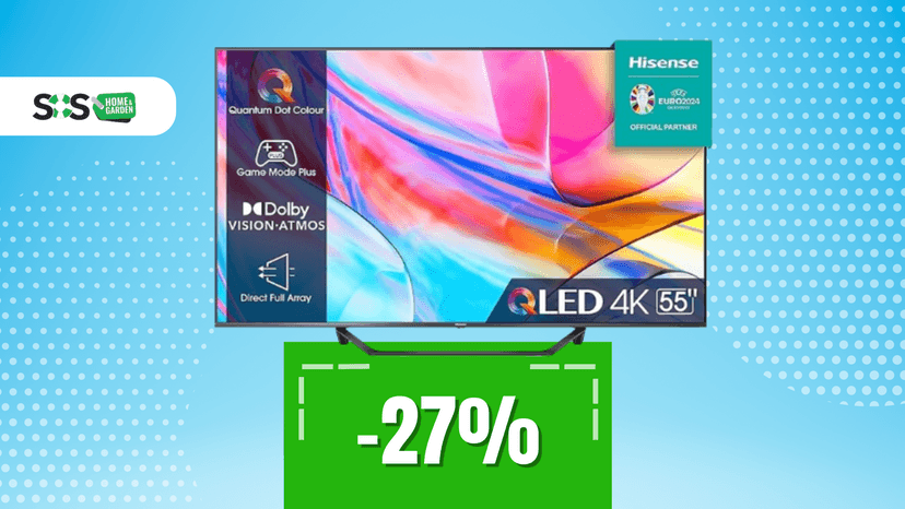 Immagine di Hisense 55'' QLED: la TV che fa gridare WOW anche da spenta!