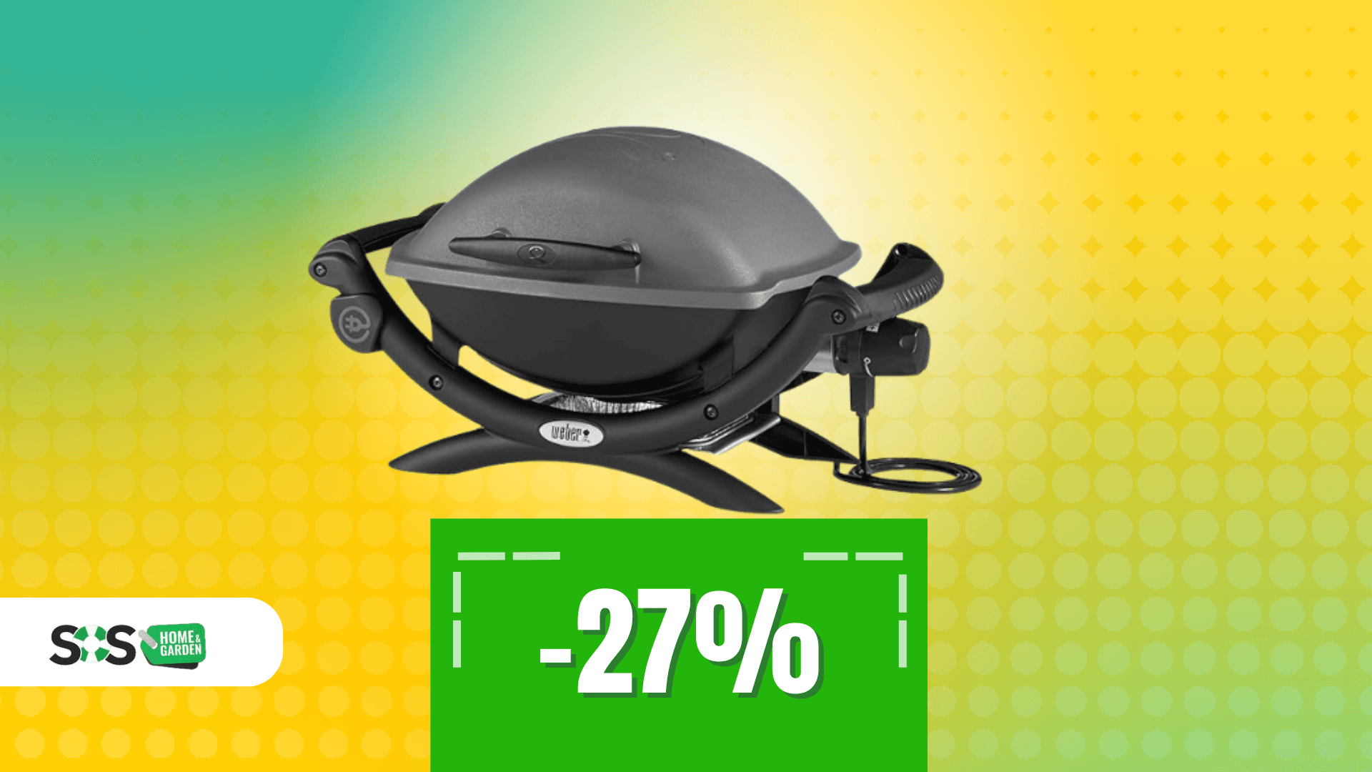 Immagine di Griglia ovunque con il barbecue elettrico portatile Weber!