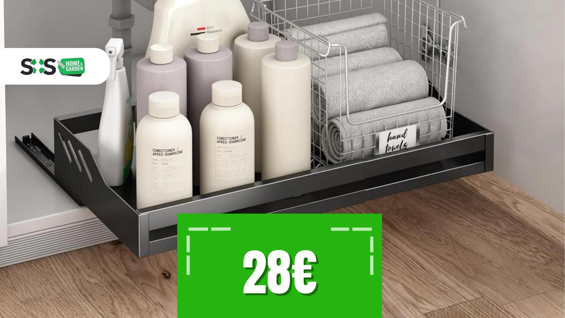 Immagine di Risparmio e ordine in cucina con questo organizer a 28€!