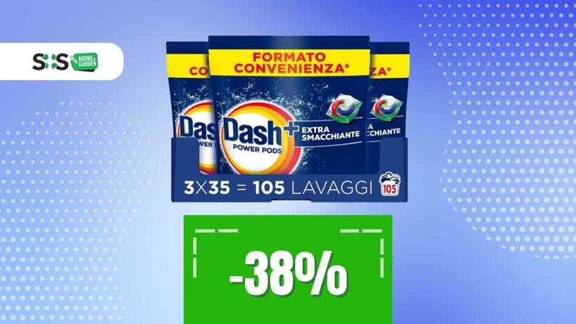 Immagine di Lavatrice TOP? Portala al massimo con Dash Power Pods: 100+ lavaggi a meno di 36€