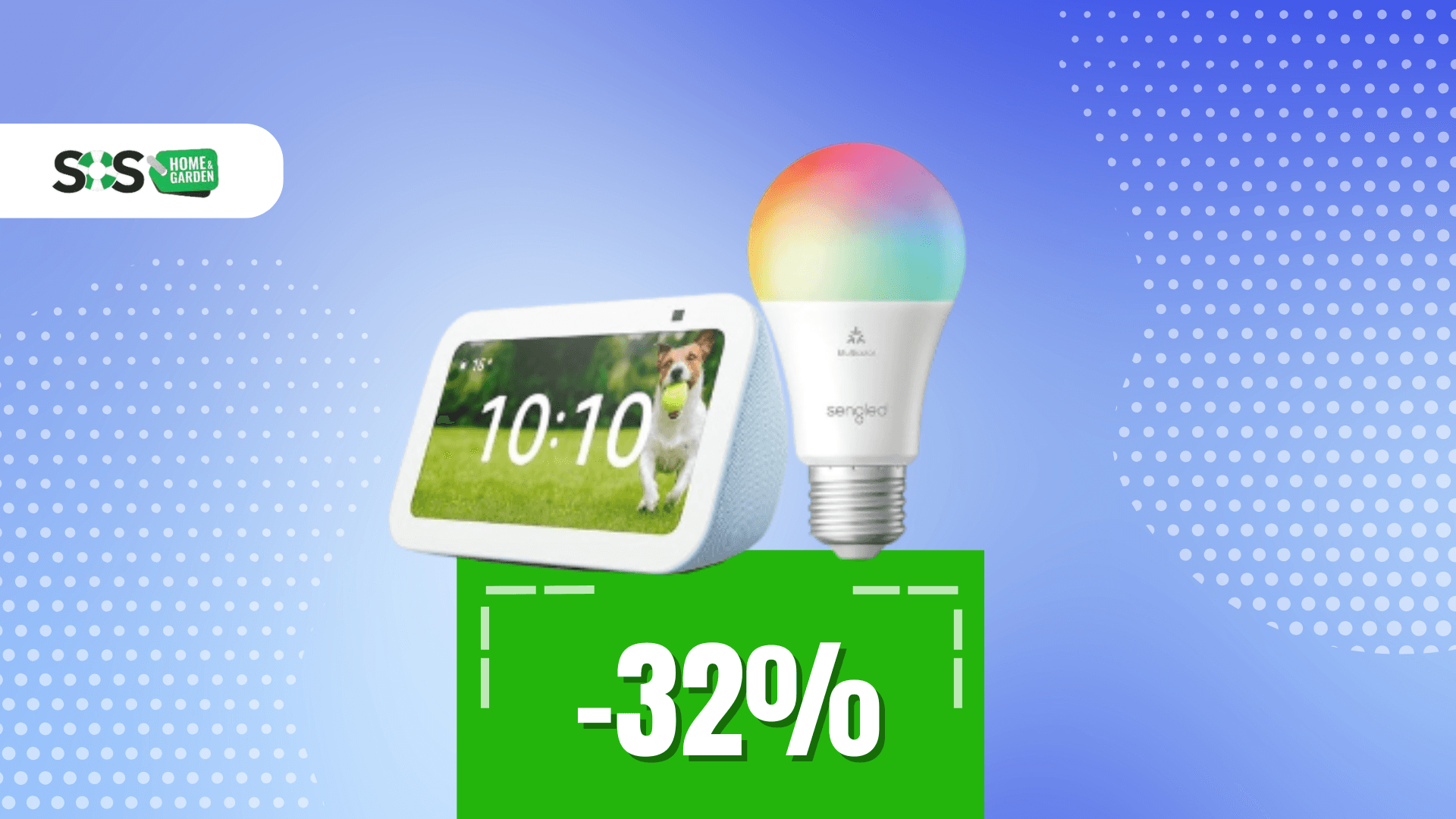 Immagine di Casa smart a prima vista: Echo Show 5 e lampadina LED a 85€!