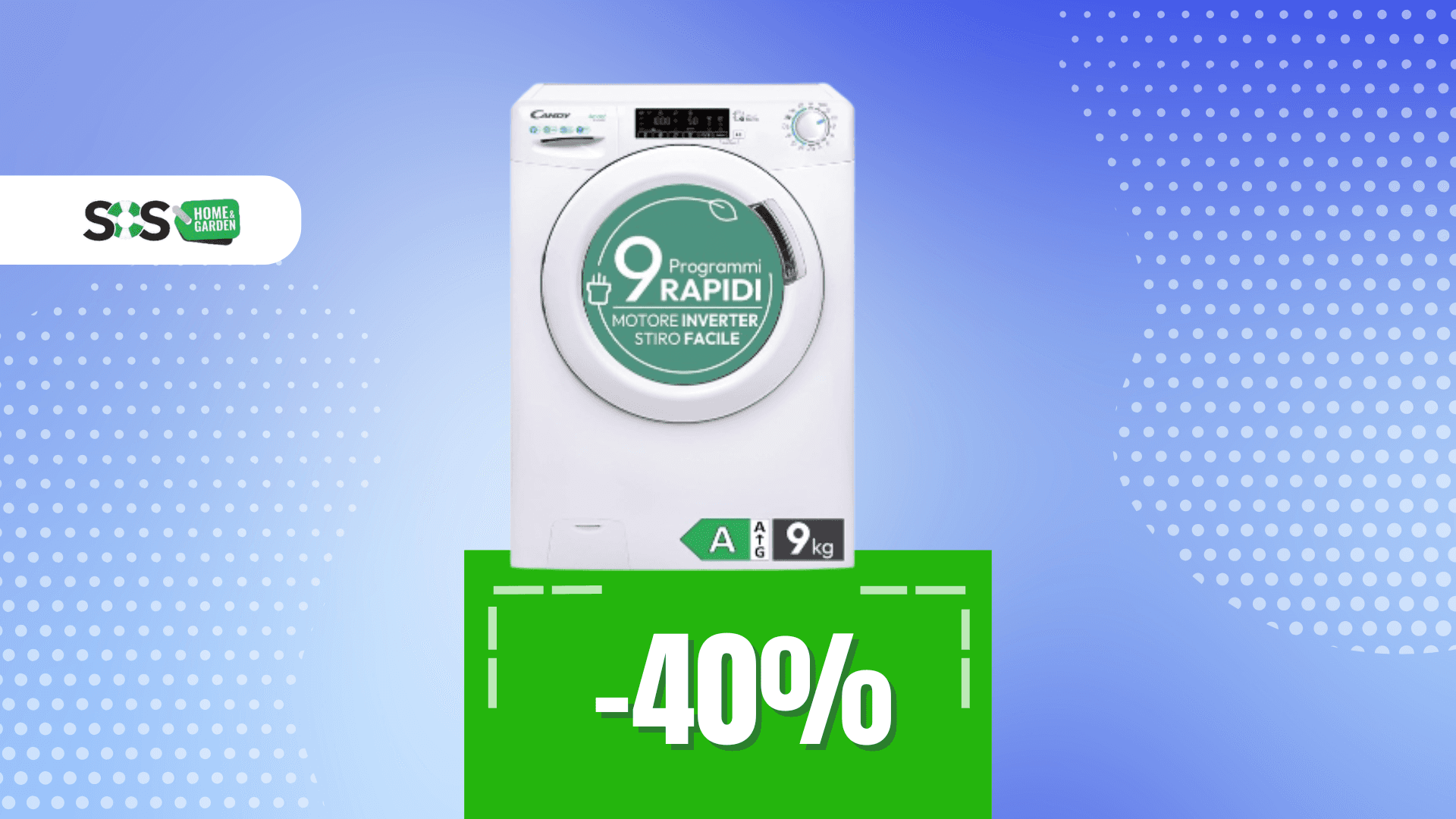 Immagine di Lavaggi veloci e bucato al top con Candy Smart a 300€!