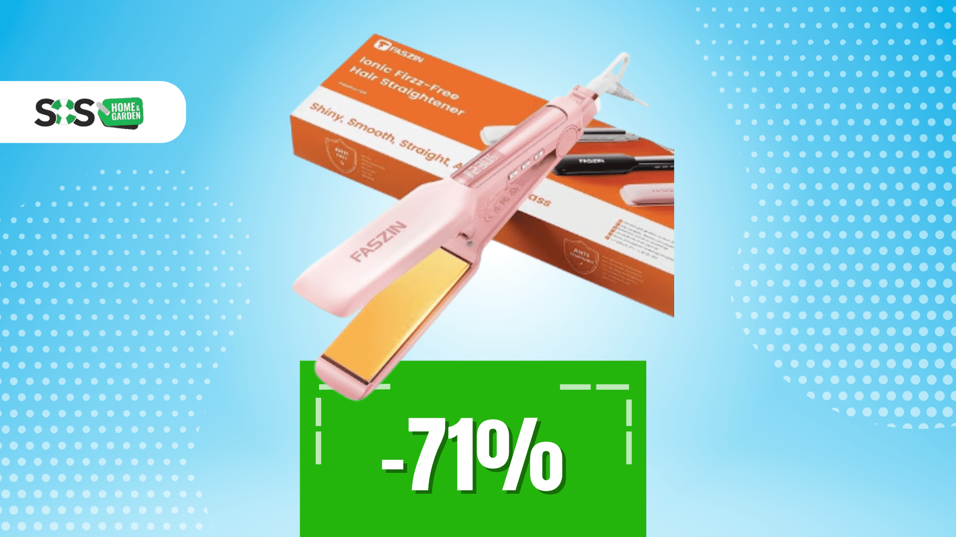 Immagine di Capelli da sogno con la piastra Faszin a soli 40€!