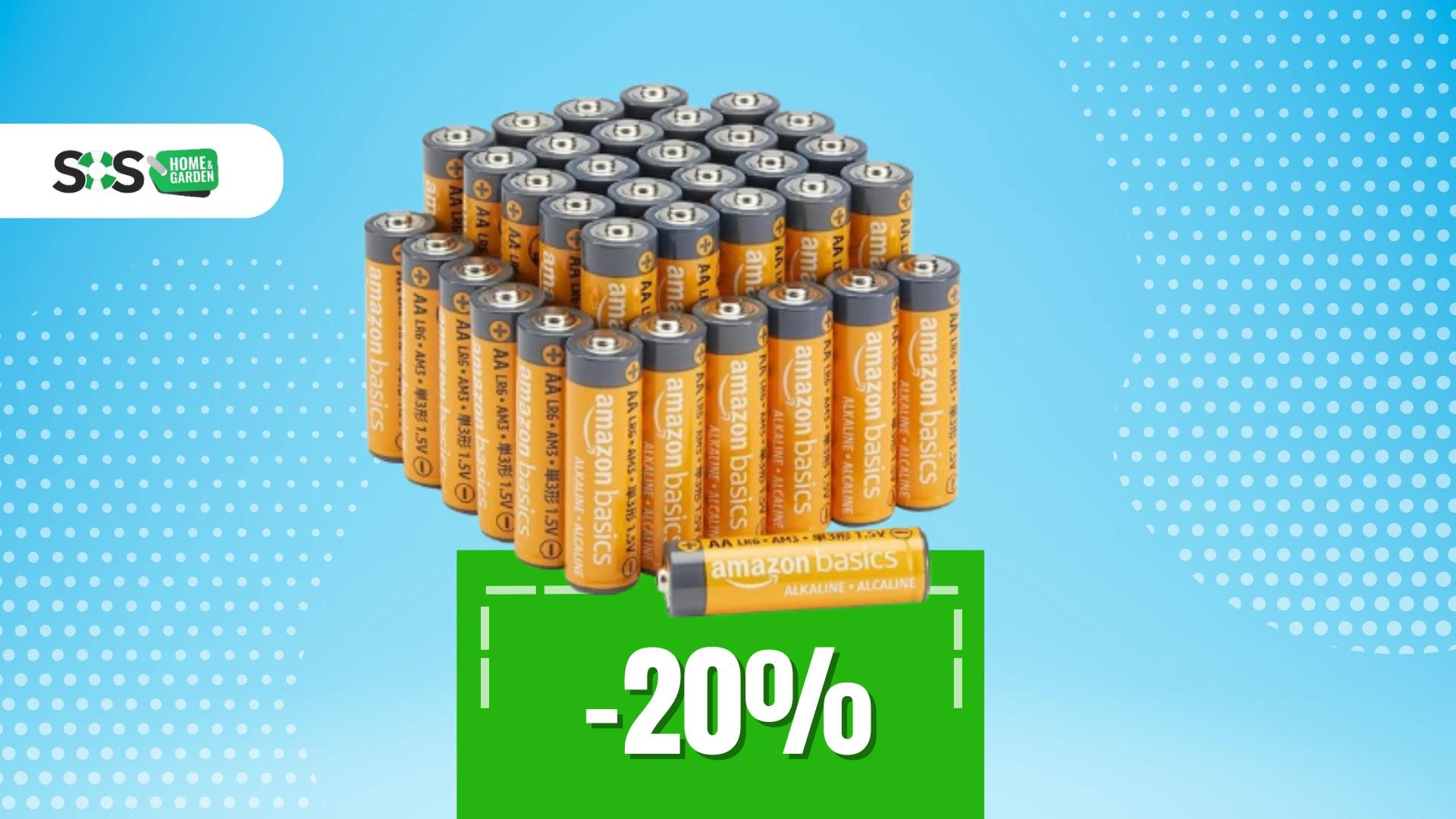 Immagine di Offerta Prime: confezione da 36 batterie AA a soli 10€!
