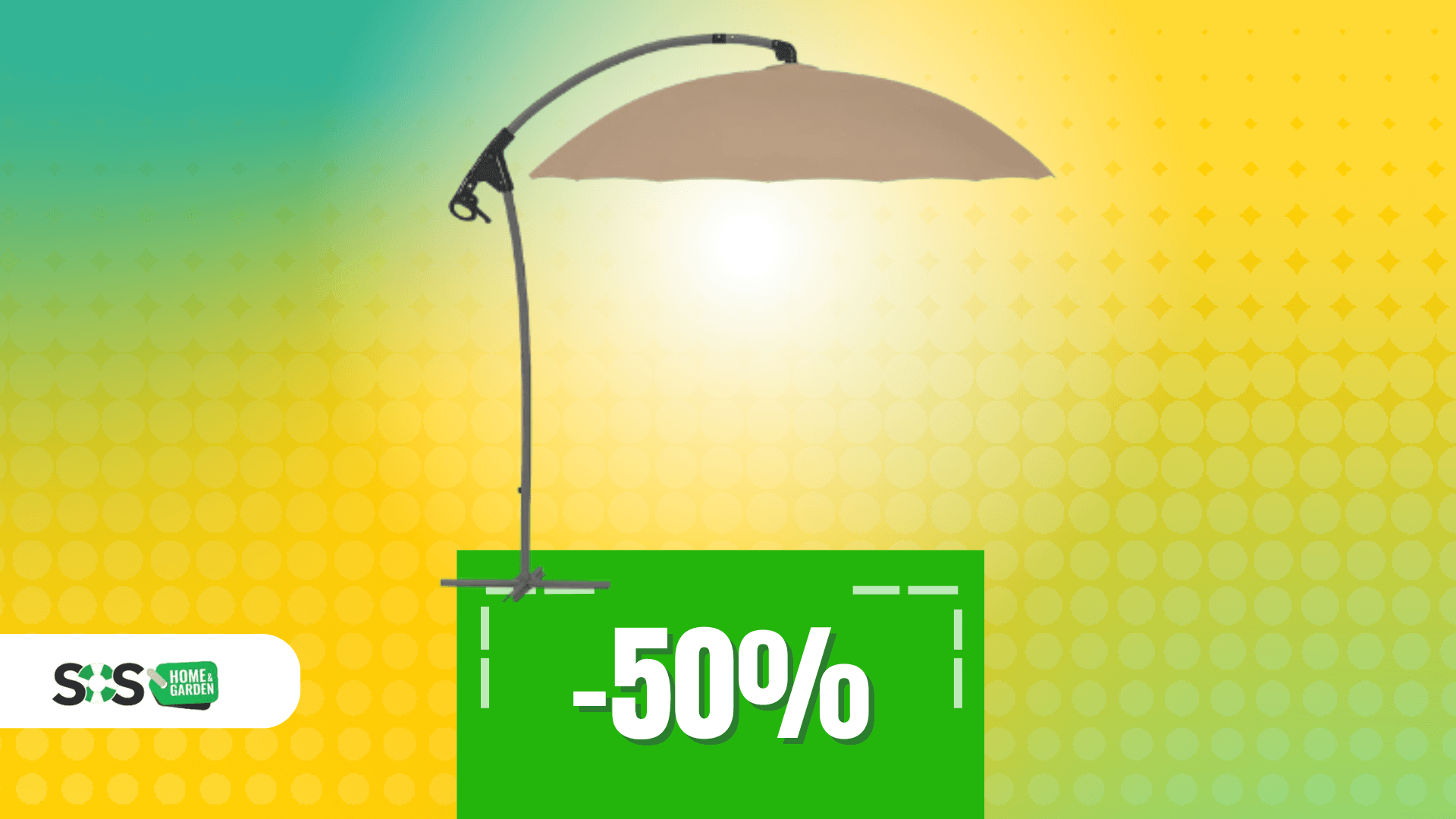 Immagine di Relax all’ombra con questo ombrellone a METÀ PREZZO: 57€!