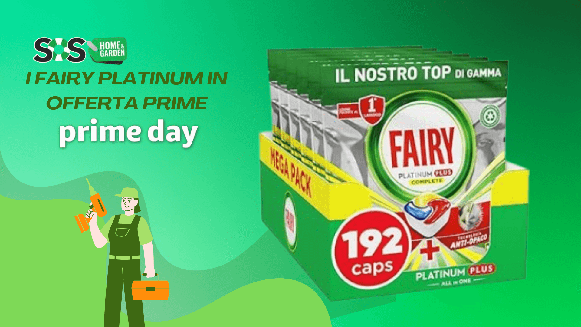 Immagine di Piatti pulitissimi con Fairy Platinum in super offerta Prime
