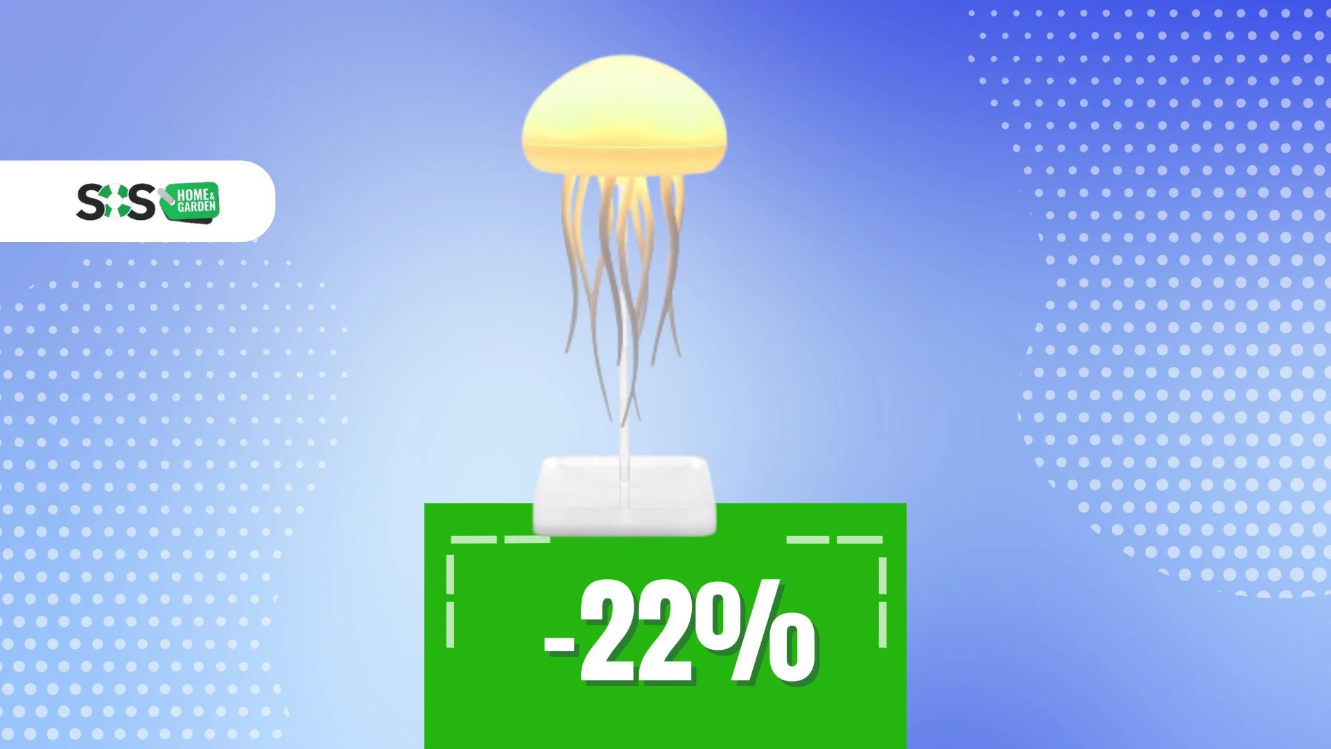 Immagine di Lampada LED medusa a soli 21€: incanterà la vostra casa!