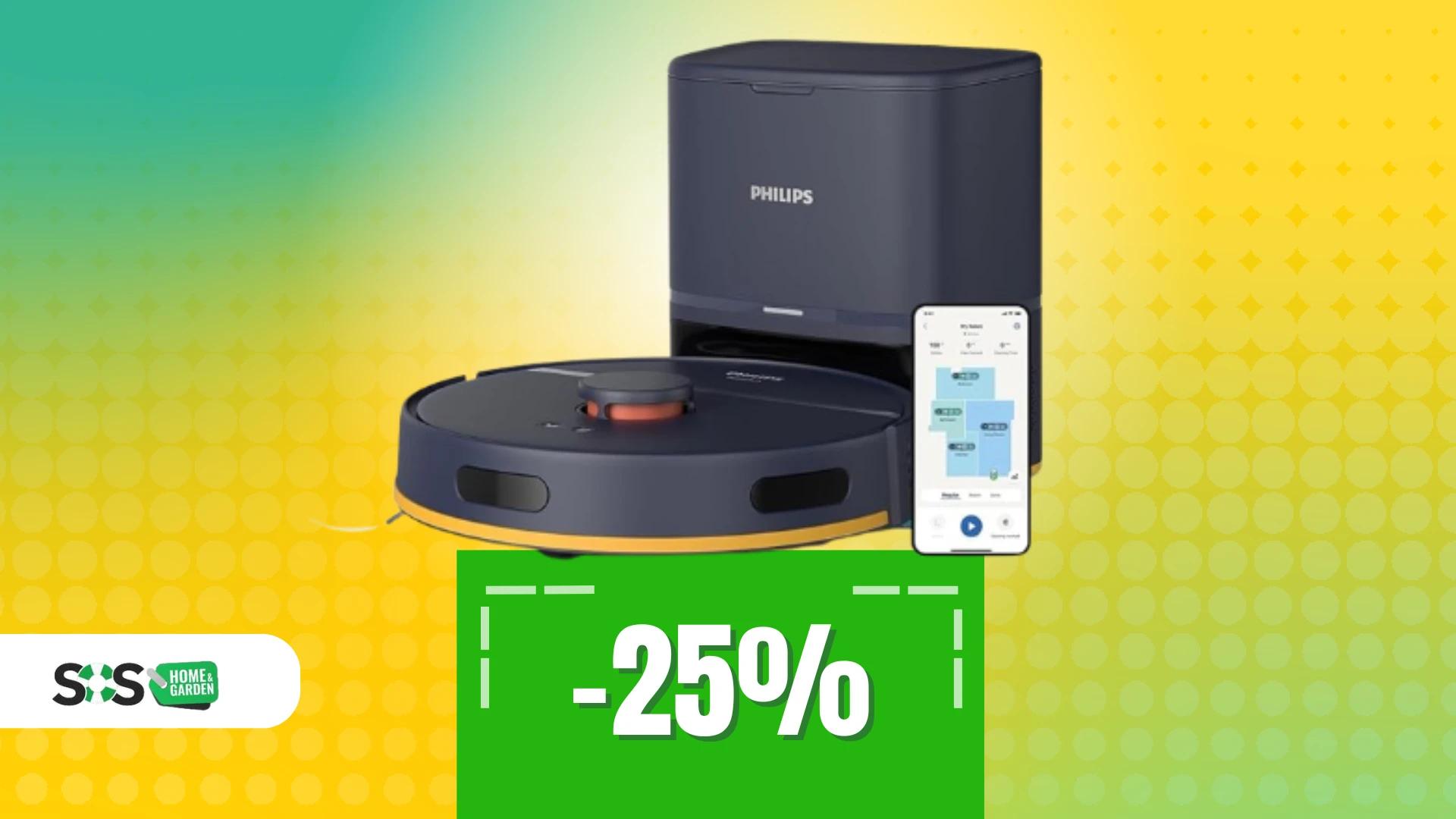 Immagine di Il robot Philips 2-in-1 che aspira, lava e si svuota da solo