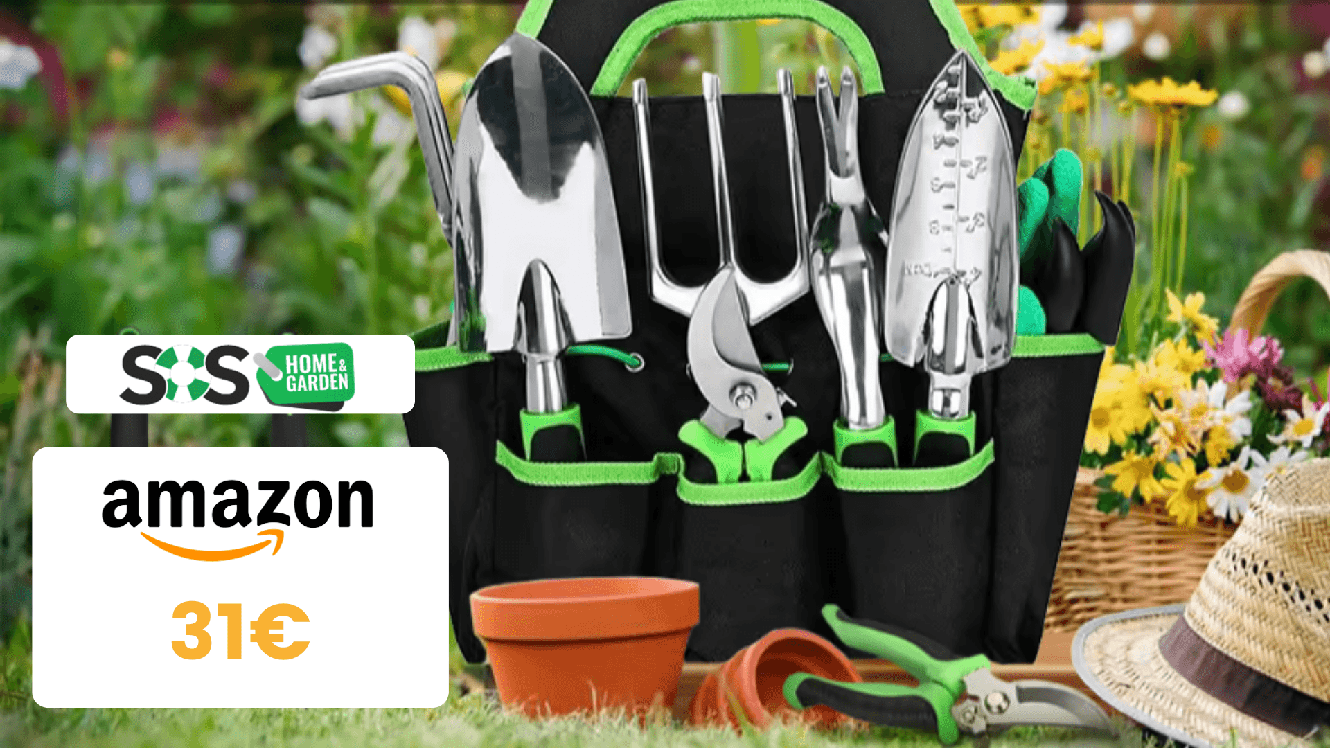 Immagine di Questo kit da giardinaggio costa solo 31€ ed è UTILISSIMO!