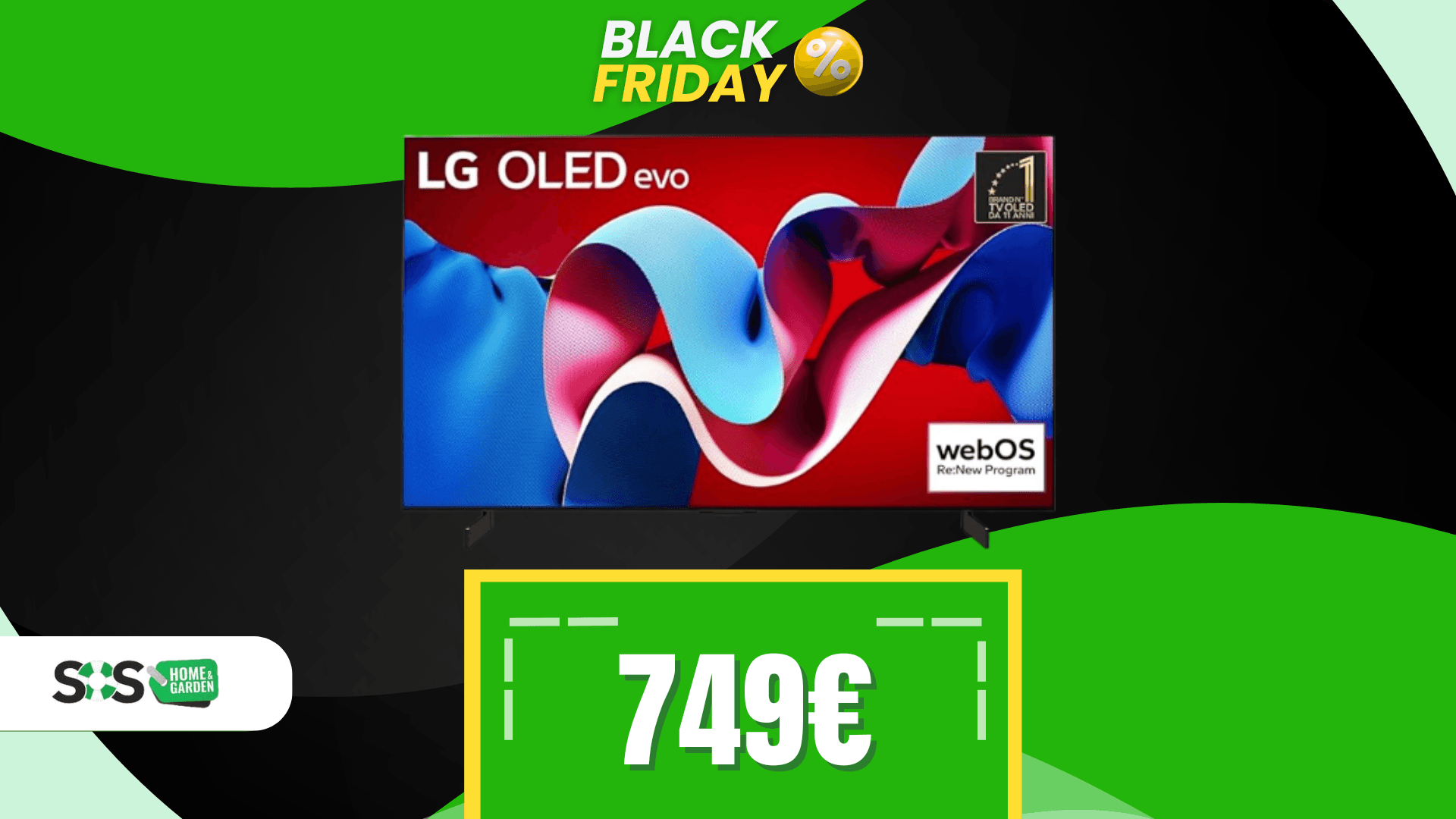 Immagine di 42 pollici di pura magia OLED: smart TV LG a 749€!