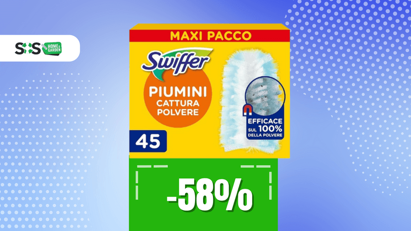 Immagine di Confezione da 45 piumini Swiffer a METÀ PREZZO: solo 22€!