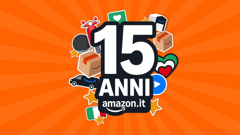 Immagine di Amazon festeggia 15 anni: 15€ di sconto per i primi 150.000 clienti!